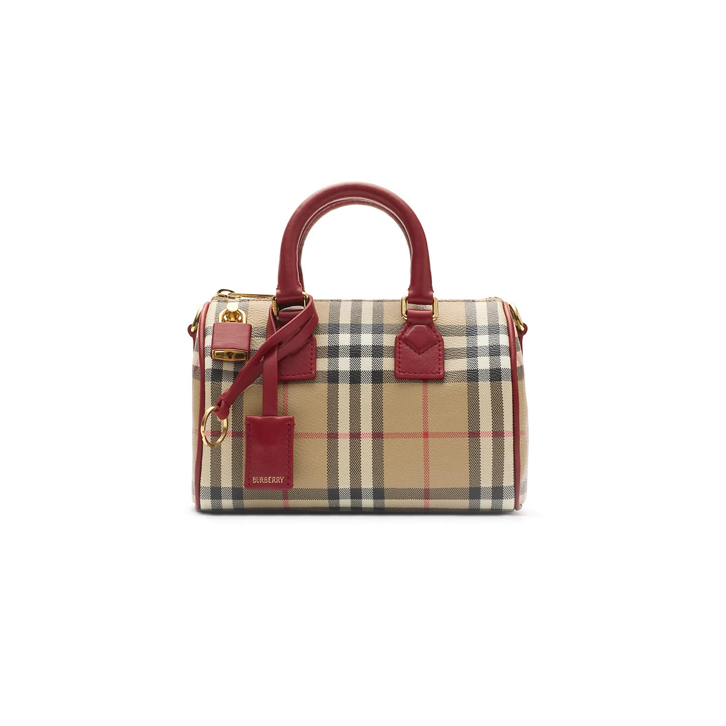 Bv*b*rry mini check bowling bag 81162801 (18.5*12*11cm)